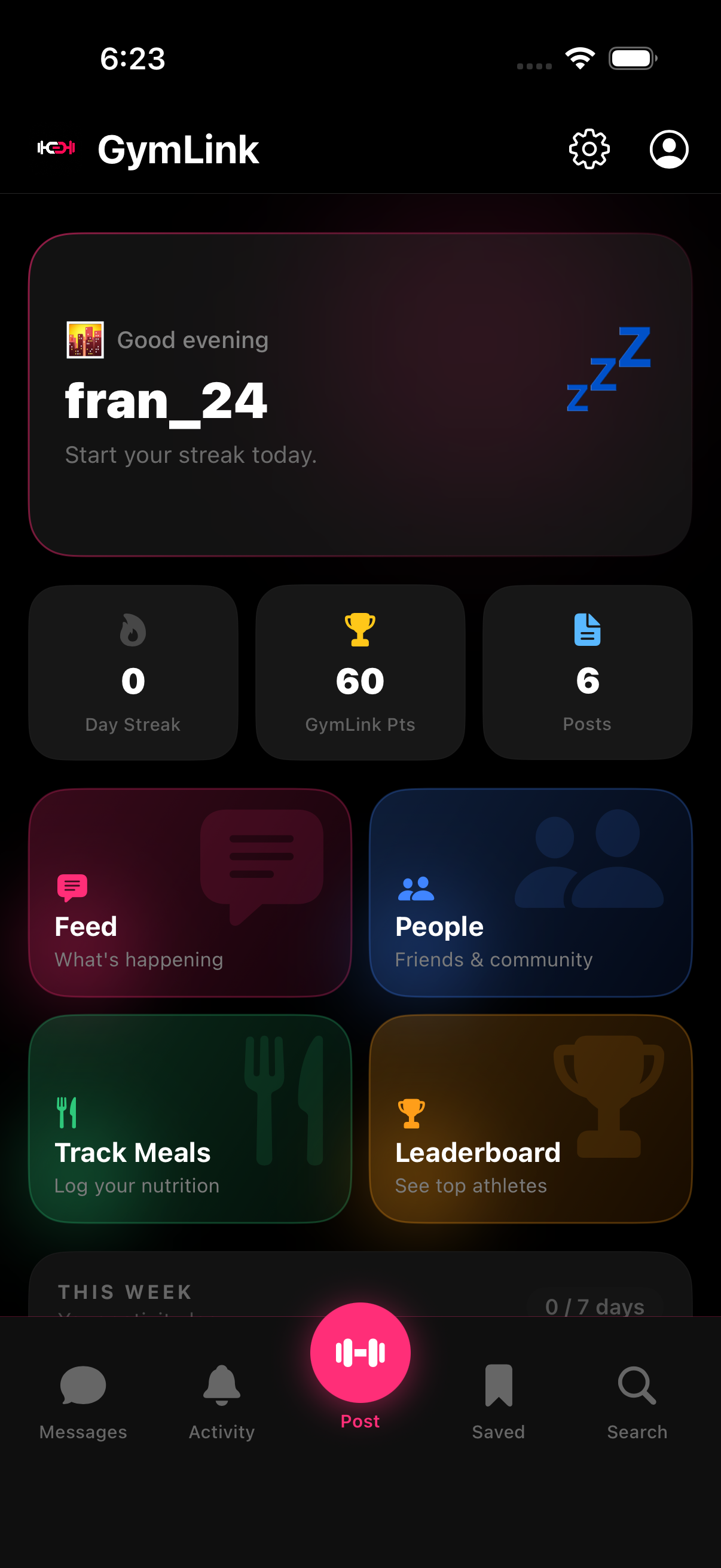 Home Screen