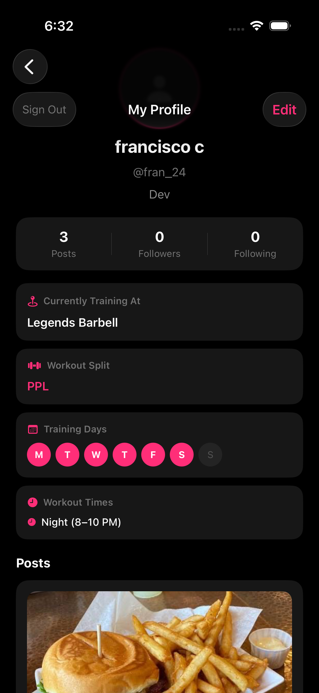 User Profile
